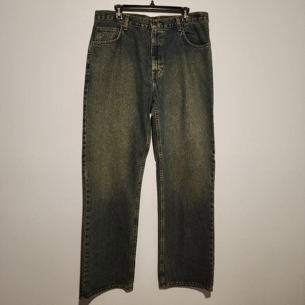Arizona Men’s Boot Cut Jeans | Relaxed Fit, Size 36x34, Faded Vintage Wash